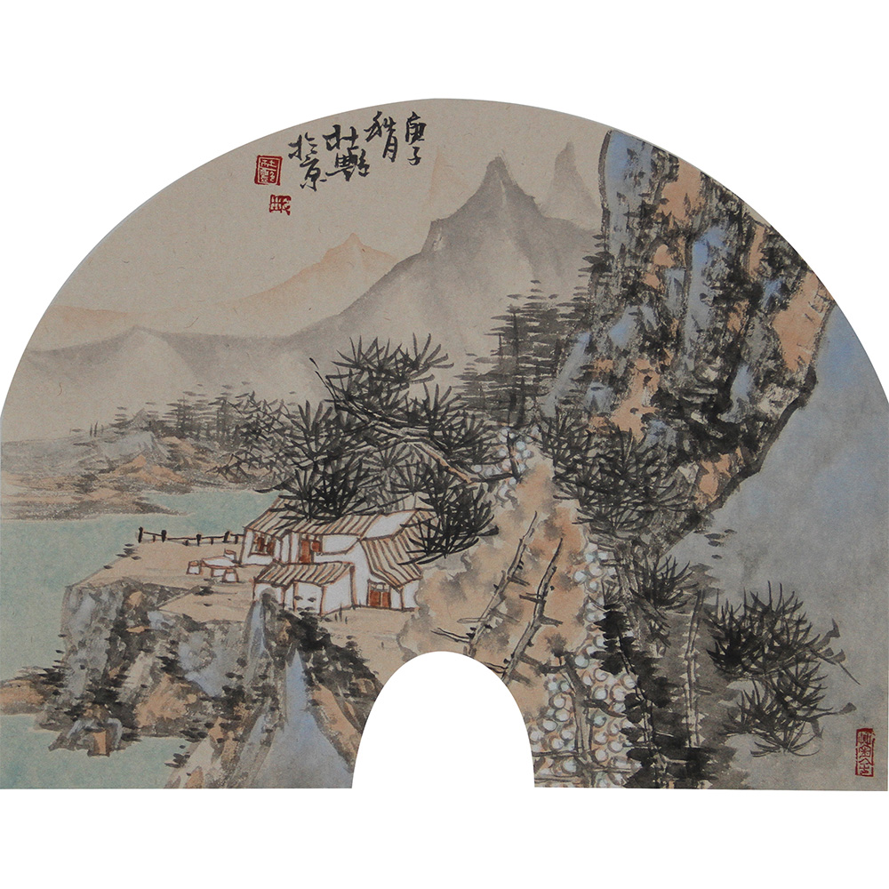 小品（山水二） 杜艳 拱形（40X35）