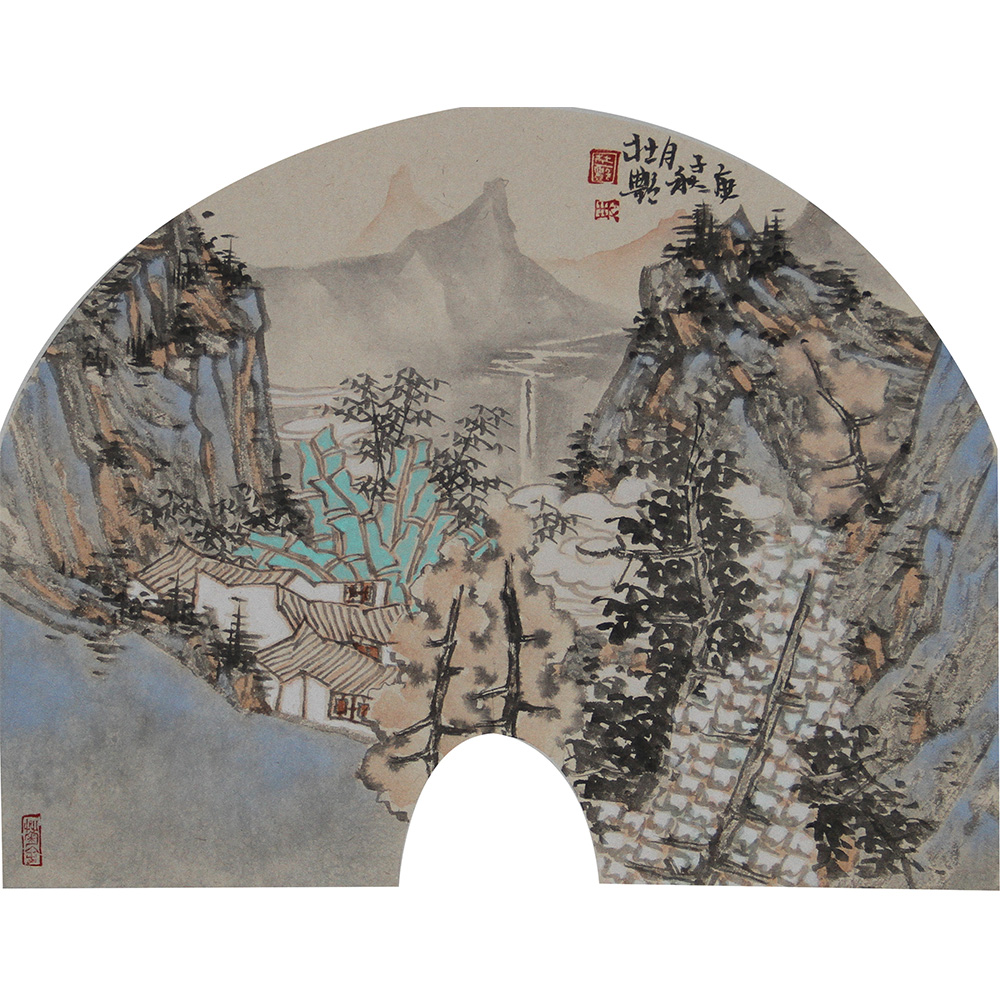 小品（山水四） 杜艳 拱形（40X35）