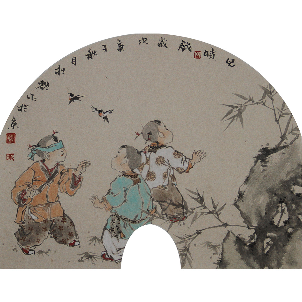 小品（人物三） 杜艳 拱形（40X35）