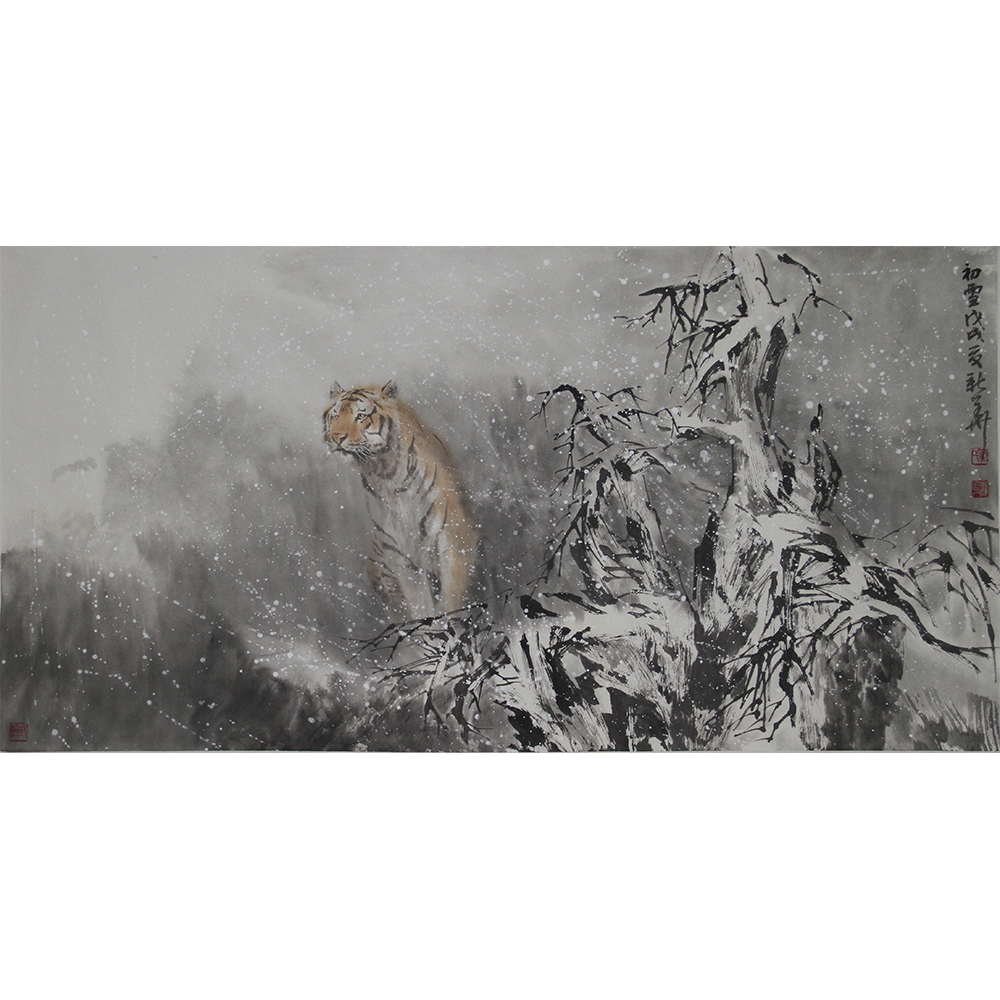 森林之王（初雪）  葛新华  （138x69）