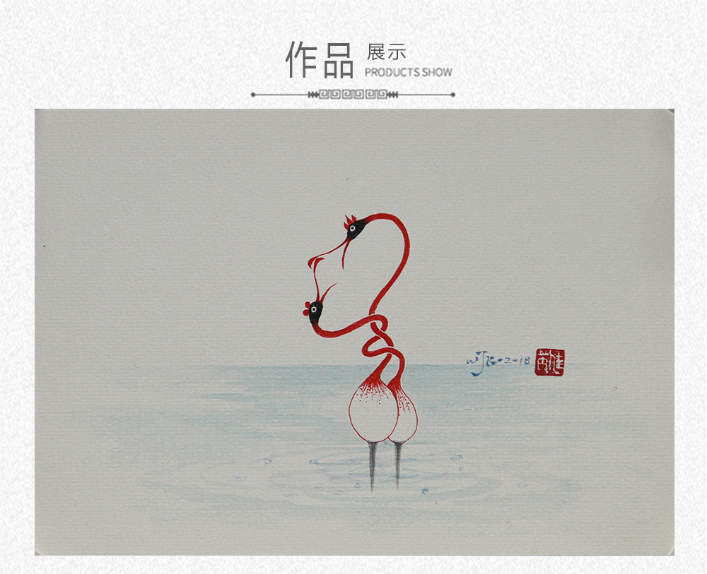 爱情鸟五  吴佳芮  （19x26）(图1)