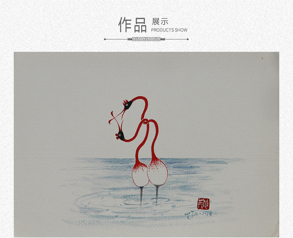 爱情鸟十六  吴佳芮  （19x26）(图1)