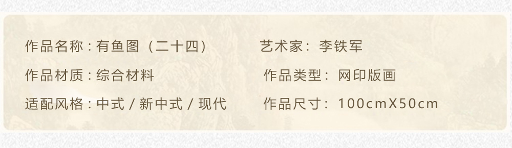 有鱼图（二十四）  李铁军  100x50(图2)